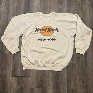 Vintage Hard Rock Cafe New York Sweatshirt Hanes XL  USA Made 80s 90s